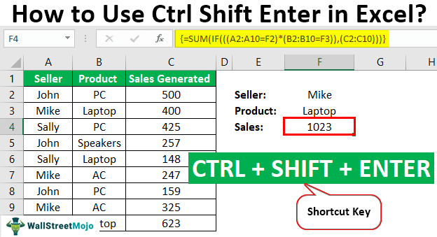 Ctrl Shift Enter di Excel