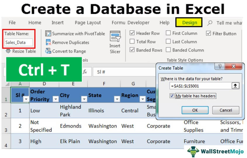 Basis data di Excel