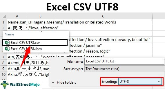 Excel CSV UTF8