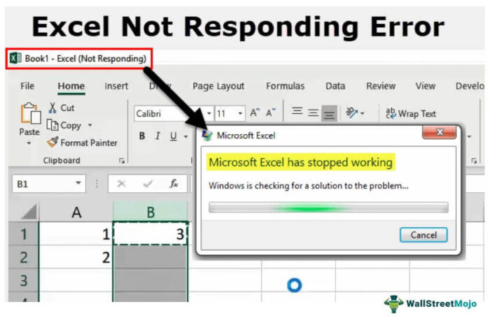 Excel Tidak Menanggapi