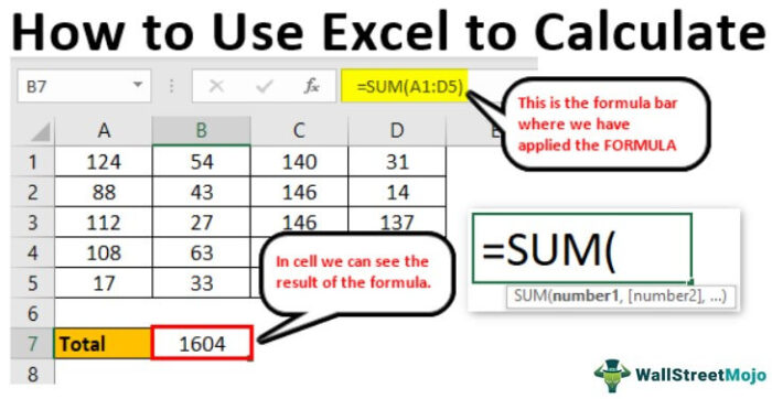 Excel sebagai Kalkulator