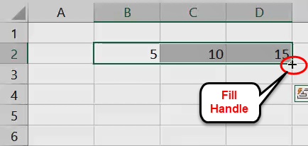 Excel Fill Handle