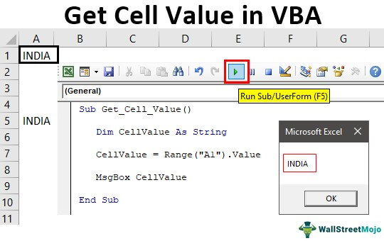 Dapatkan Nilai Sel di Excel VBA