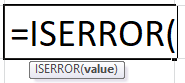 Fungsi Excel ISERROR