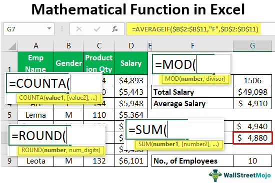 Fungsi Matematika di Excel