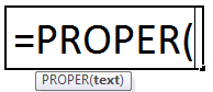 PROPER Excel Function