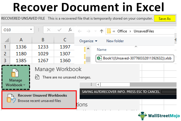 Pulihkan Dokumen di Excel