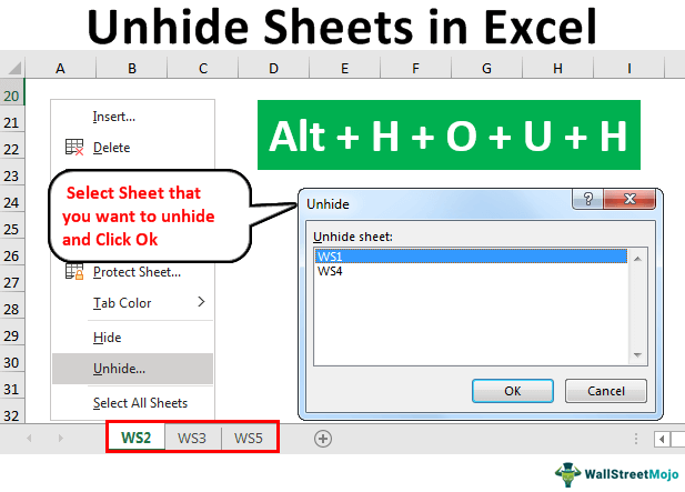 Perlihatkan Lembar di Excel