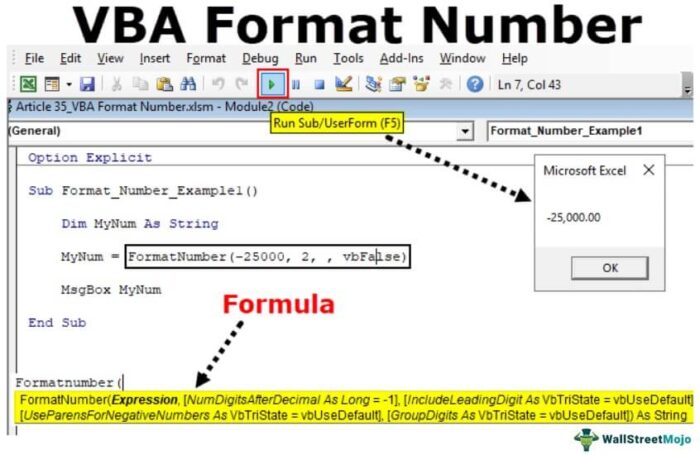 Nomor Format VBA