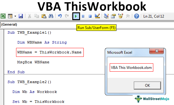 VBA ThisWorkbook