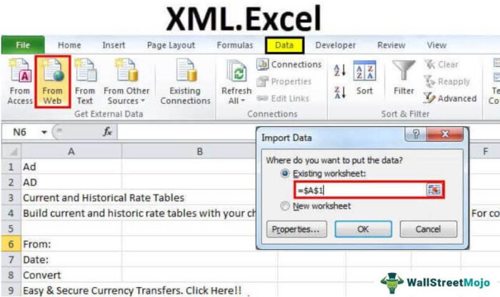 XML di Excel