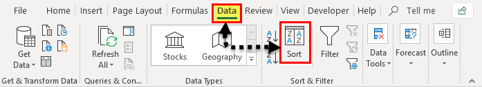 Urutkan Data di Excel