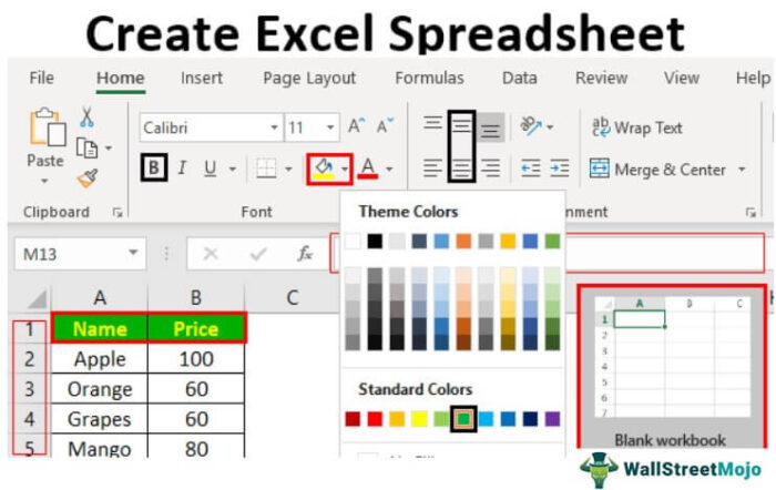 Bagaimana Cara Membuat Spreadsheet Excel?